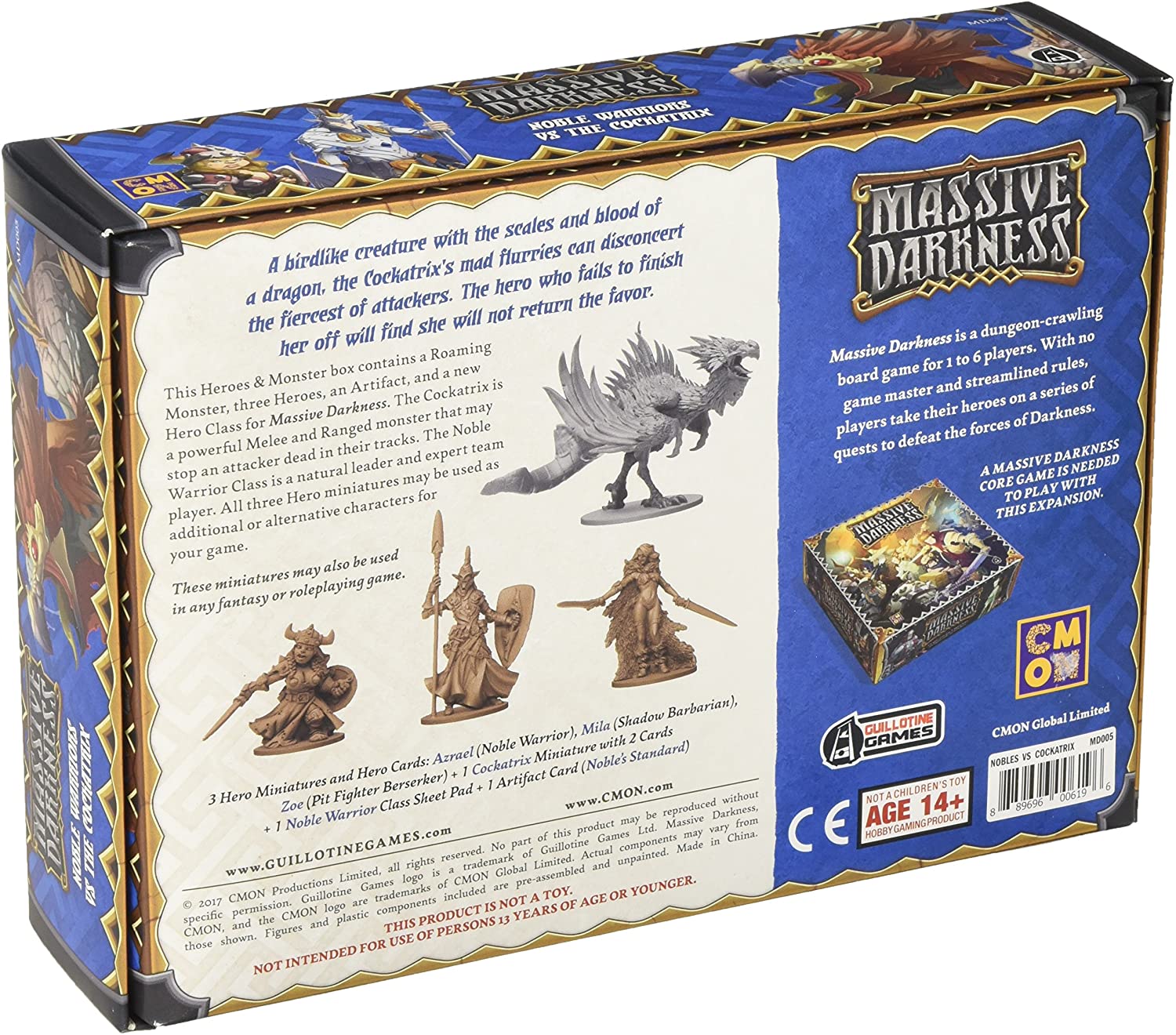 Massive Darkness: Heroes & Monster Set Noble Warriors vs The